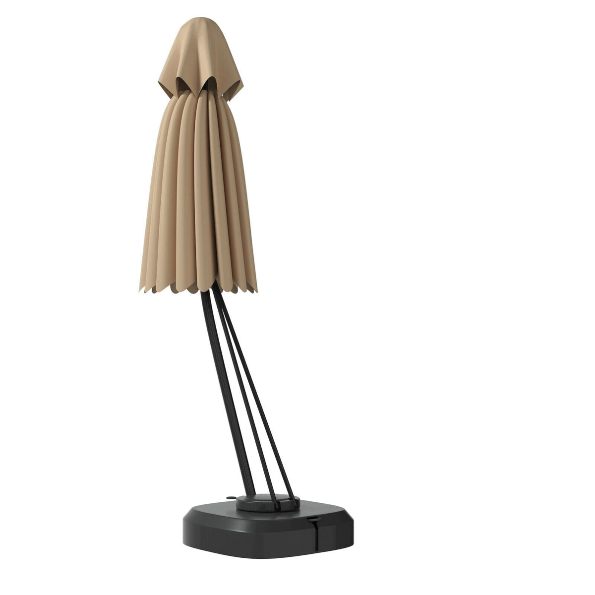 11' Grand Cantilever Umbrella – Premium 360° Rotating Sunshade with Integrated Wheeled Base