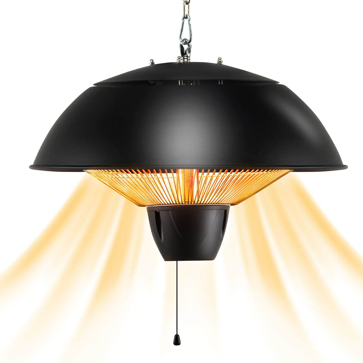 Electric Patio Heater 1500W Hanging Halogen IPX4 Waterproof