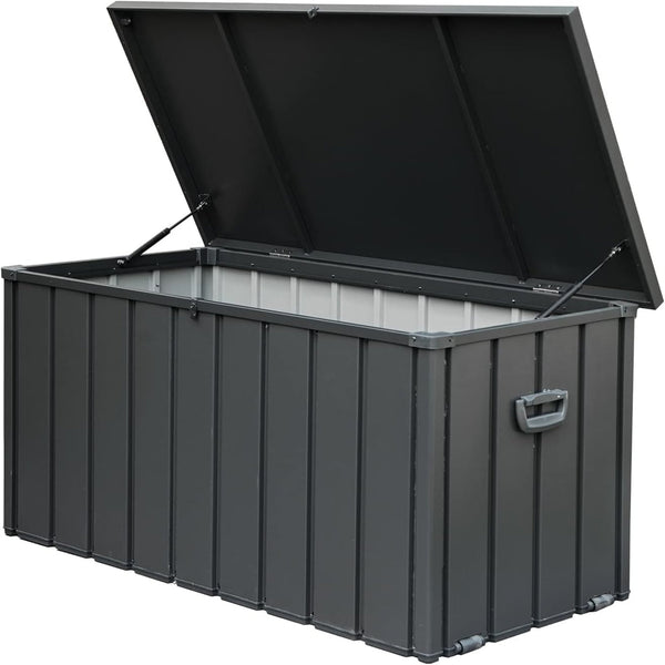 160 Gallon Outdoor Storage Deck Box Waterproof, Large Patio Storage Bin