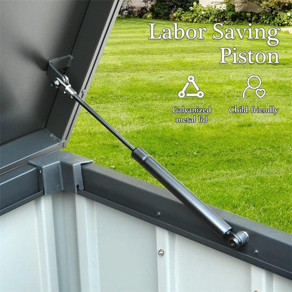 160 Gallon Outdoor Storage Deck Box Waterproof, Large Patio Storage Bin