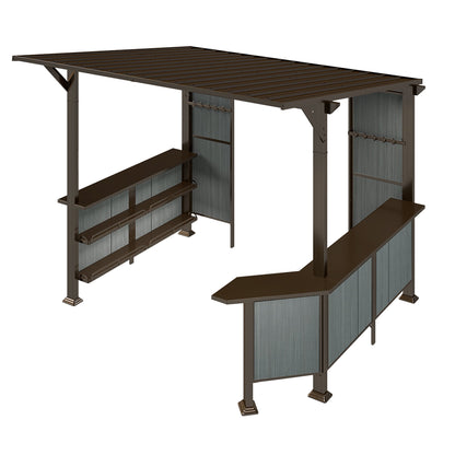 9X10FT Hardtop Grill Gazebo for Outdoor BBQs