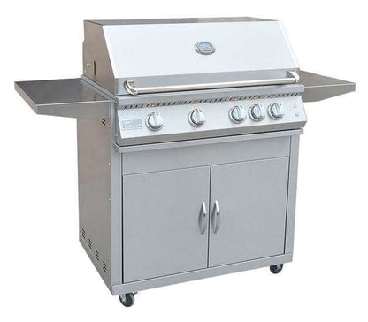 KOKOMO Professional 4 Burner 32 Inch Cart Model BBQ Grill With Lights & Locking Casters