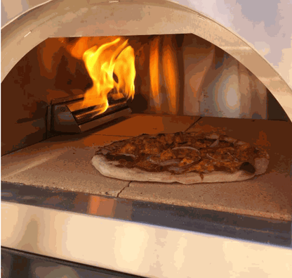 WPPO Traditional 25" Dual Fueled Pizza Oven With Gas Attachment-Wood and Gas Powered