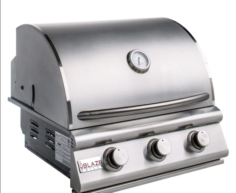 Blaze LBM 25-Inch 3-Burner Built-In Natural Gas Grill (BLZ-3LBM-NG)