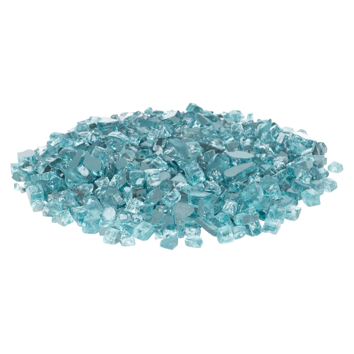 Bahama Blue Reflective Fire Glass