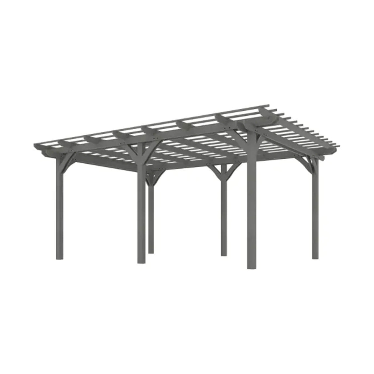 9' x 12' Alora Premium Outdoor Wooden Grape Trellis Pergola (SAK18579)
