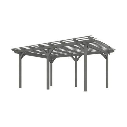 9' x 12' Alora Premium Outdoor Wooden Grape Trellis Pergola (SAK18579)