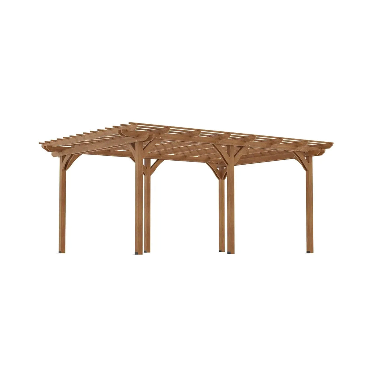 9' x 12' Alora Premium Outdoor Wooden Grape Trellis Pergola (SAK18579)