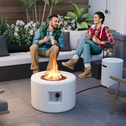 40K BTU Fire Pit Table Set with Hideaway Tank Holder